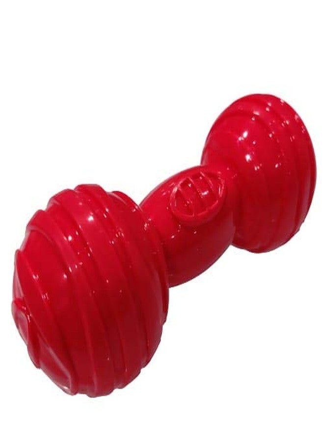 Pet Guard Red Extra Strong Rubber Dumble Toy for Puppy and Dog - Image 4